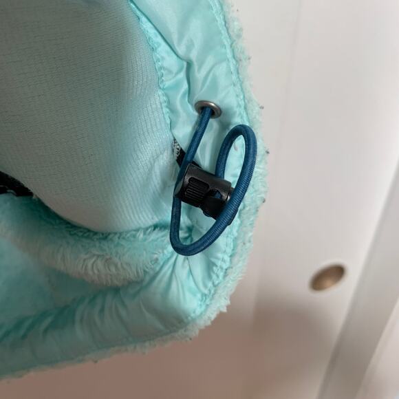 The North Face women's frosty blue Oso hoodie faux fur fleece zip up jacket XS - Picture 7 of 13